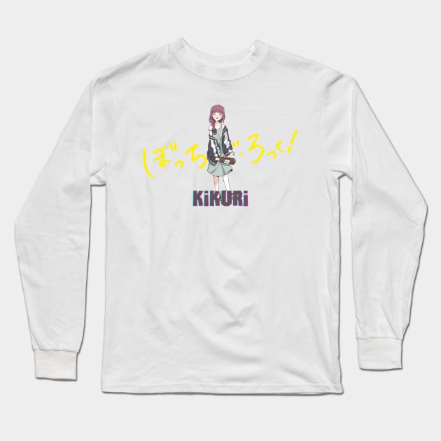 Kikuri Hiroi Bocchi The Rock anime girl Long Sleeve T-Shirt by the-Bebop